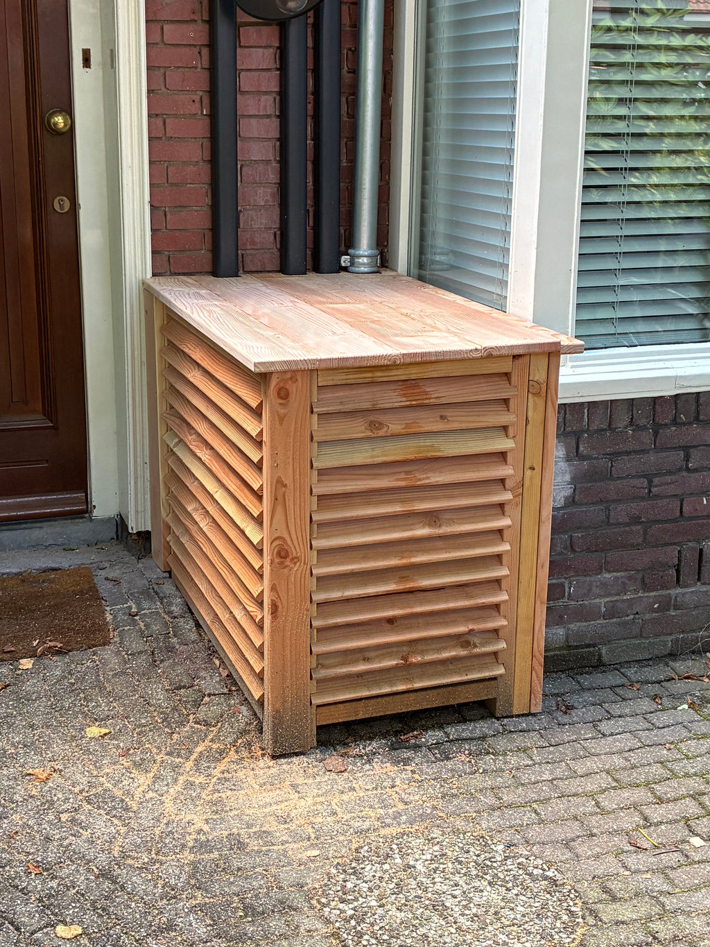 Louvre / Shutters freesmal op maat | Vaste uitstekende lamellen (max 90mm)