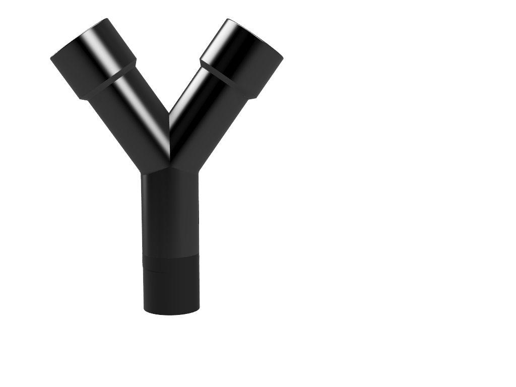 Configureerbare Y-Adapter Stofafzuiging (45mm) - Volledig op Maat