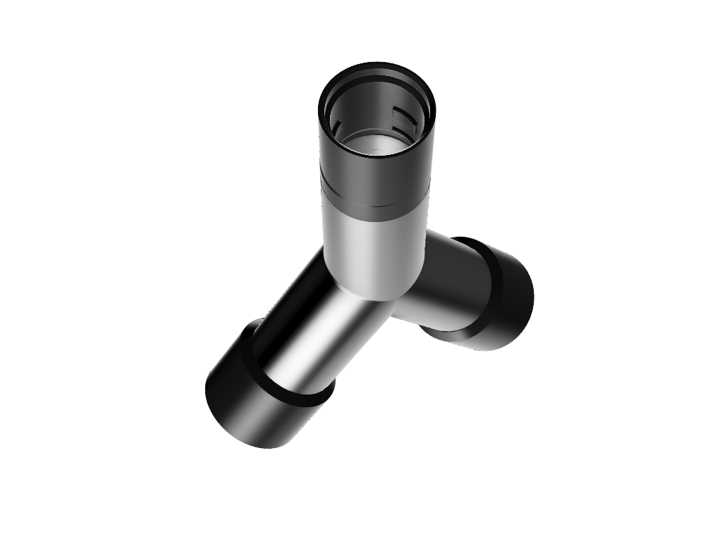 Configureerbare Y-Adapter Stofafzuiging (45mm) - Volledig op Maat