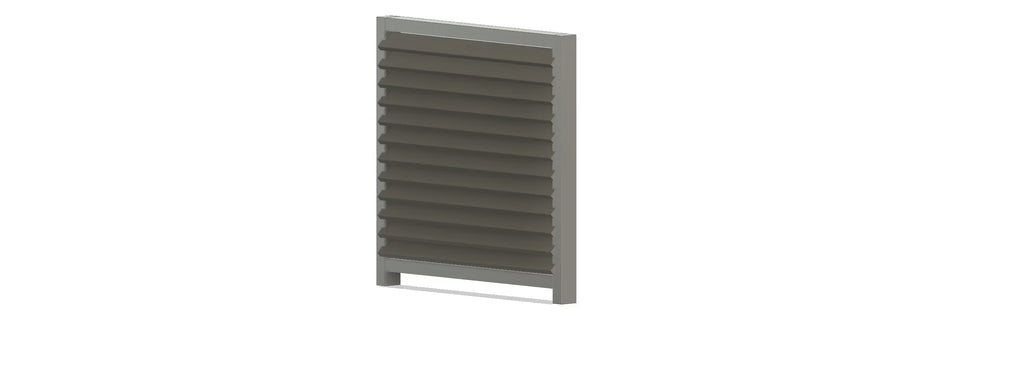 Louvre / Shutters freesmal op maat | Vaste uitstekende lamellen (max 90mm)